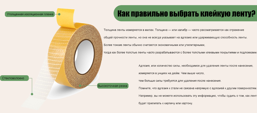 Как правильно выбрать клейкую ленту?